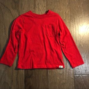 Gap Red Pocket Long sleeve shirt 4T
